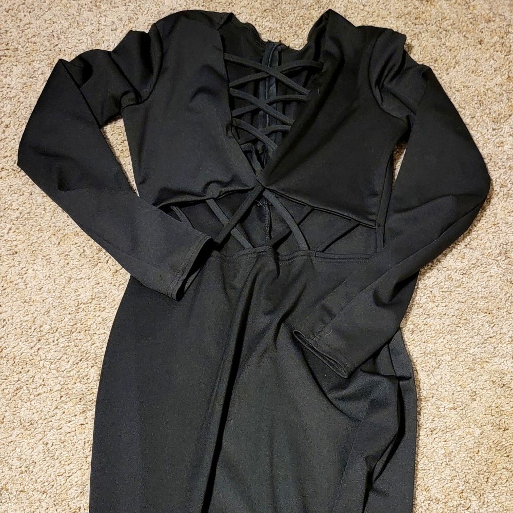 Black Cut Out Dress